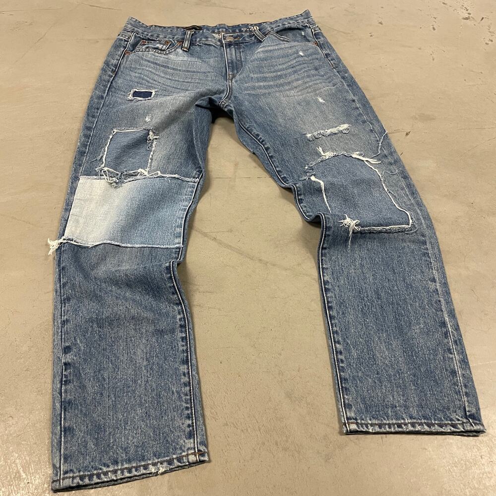 Y2K loose fit patchwork J.Crew jeans 30x29
